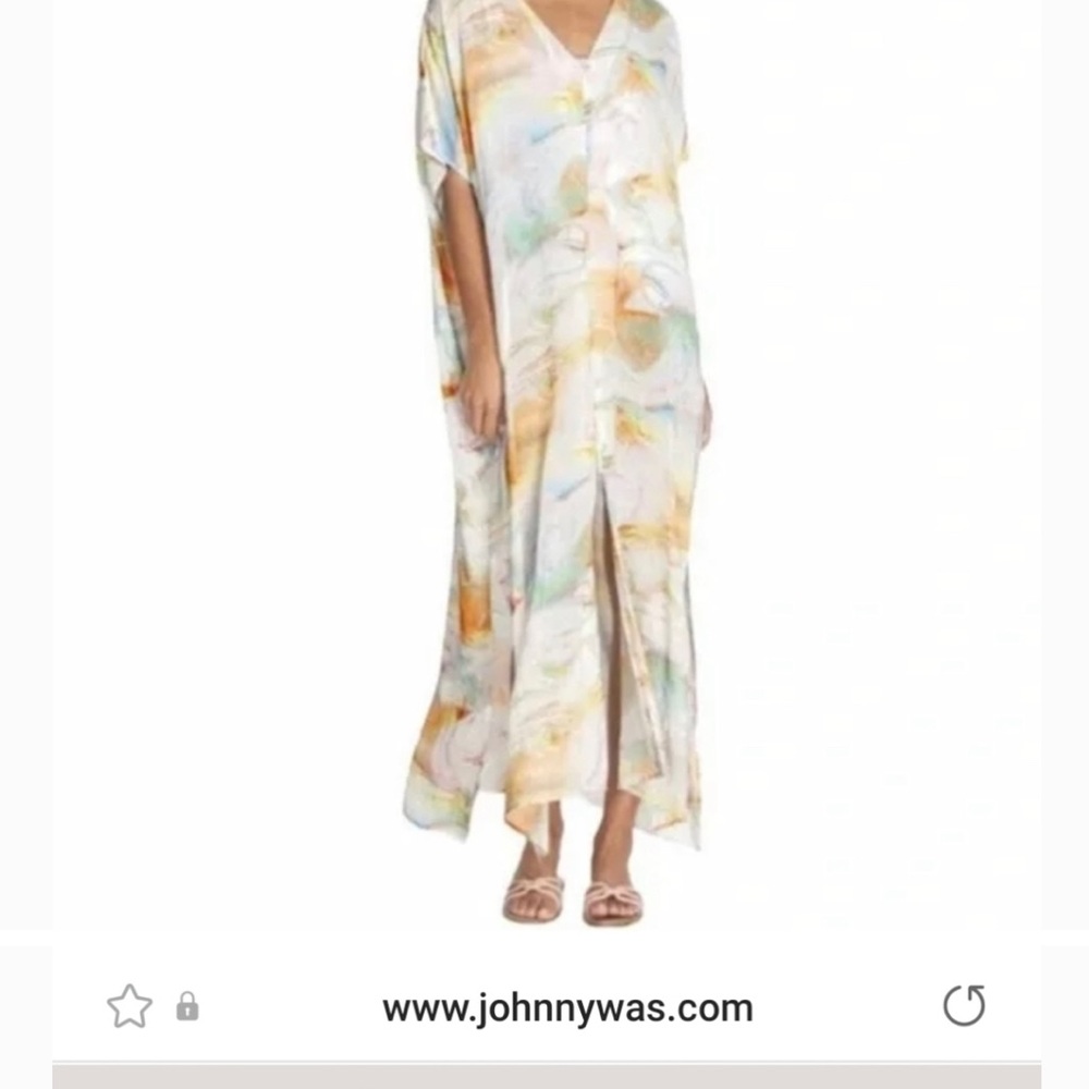 Johnny Was Calm Kaftan Dress/Swimsuit Cover-up